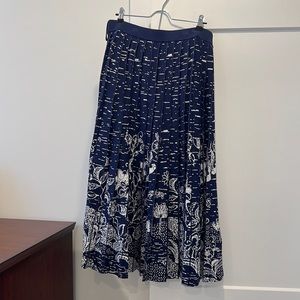 Anthropologie Pleated Skirt Sz XL